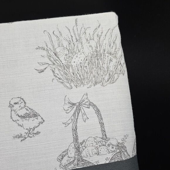 Bunny Tales Easter Tablecloth Spring Rabbit Toile Cotton Oblong 60x102 NIP - Picture 10 of 10